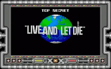 Live and Let Die - The Computer Game screen shot title